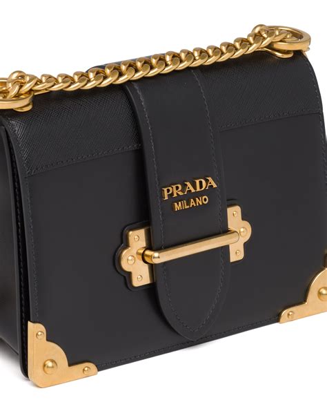 prada small cahier bag|Prada cahier shoulder bag black.